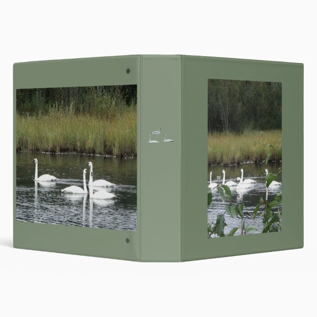 One Touch EZD™ Ring Avery  1.5" Binder w/ swans (Background)