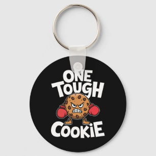 One Tough Cookie Boxer Boxing Funny Cookie Lover Keychain