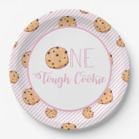 One Tough Cookie cookies and Pink stripes Birthday