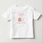 One Tough Cookie Sister Pink Cookie Birthday Toddler T-shirt<br><div class="desc">Sister of the One Tough Cookie 1st birthday shirt pink</div>