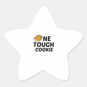 ONE TOUGH COOKIE STAR STICKER