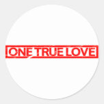 One True Love Stamp Classic Round Sticker
