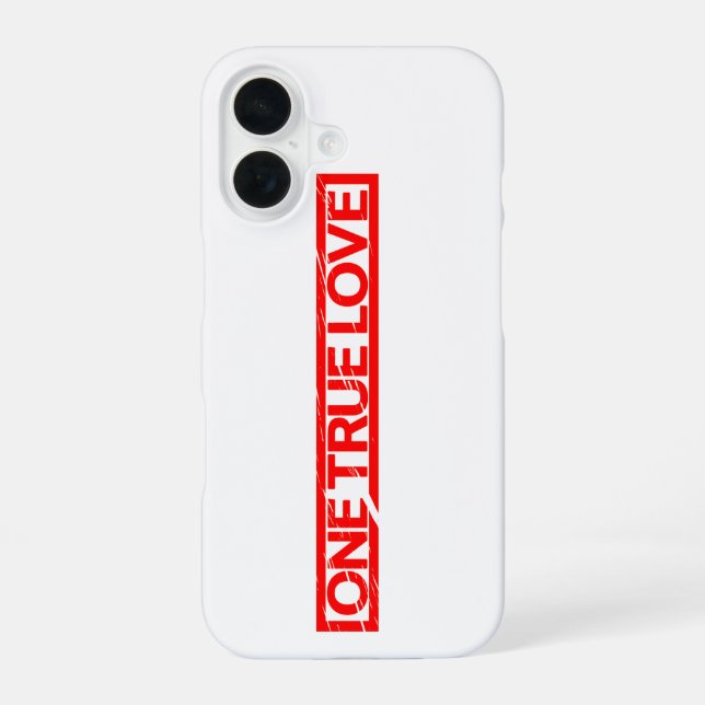 One True Love Stamp Iphone Case (Back)