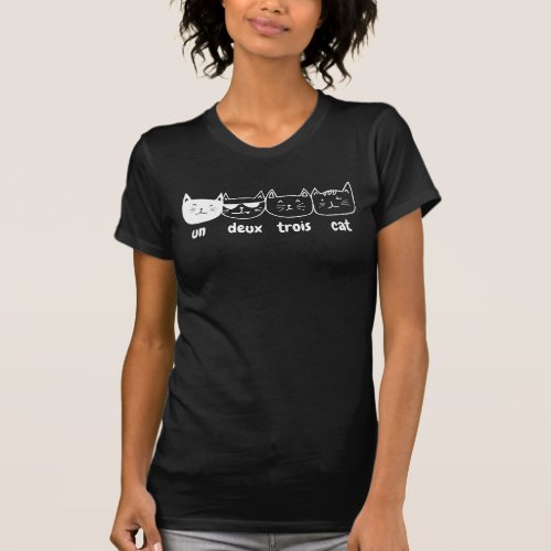 One Two Three Cat One Two Three Cat  French Cat T_Shirt