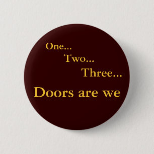 One Two Three Pinback Button
