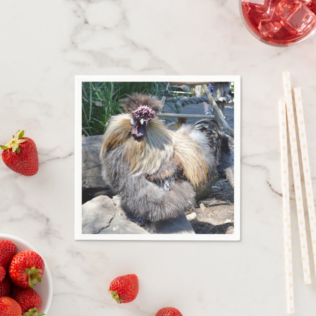 One Ugly Fluffy Chicken,  Napkins (Insitu)