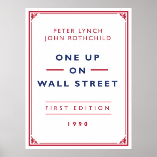 One Up On Wall Street _ Peter Lynch Poster