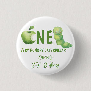 One Very Hungry Caterpillar First Birthday Party Button