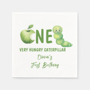 One Very Hungry Caterpillar First Birthday Party Napkins