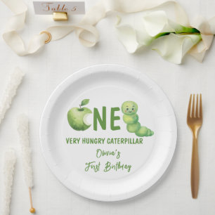 One Very Hungry Caterpillar First Birthday Party Paper Plates