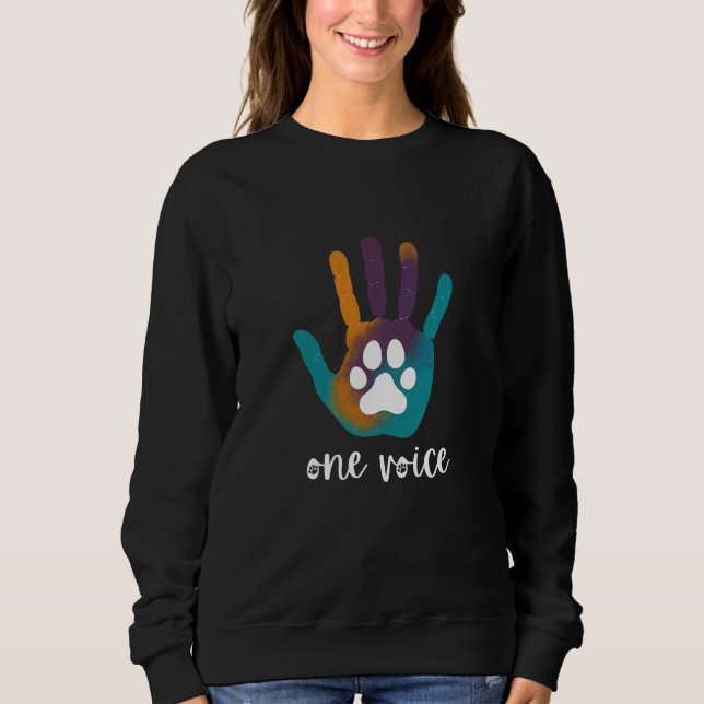 One Voice Black Sweatshirt (Front)