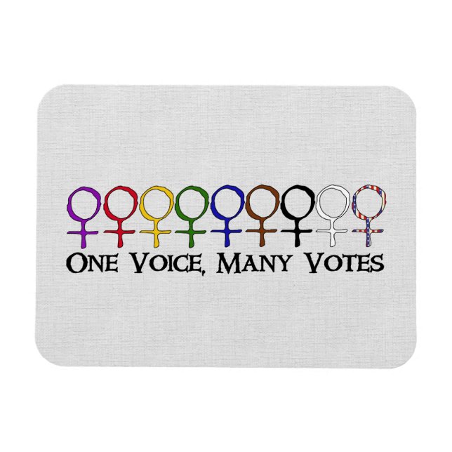 One Voice, Many Votes Magnet (Horizontal)