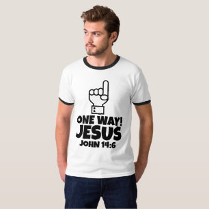 ONE WAY JESUS CHRISTIAN T-SHIRT