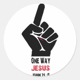 One Way Jesus Sticker
