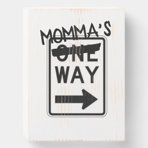 One Way MY Way Customizable Wooden Box Sign
