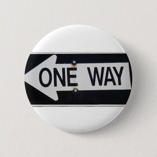 One Way Sign Button (Front)