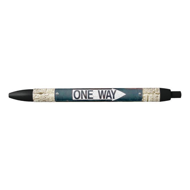 One Way Sign Industrial Brick Wall Travel Fun Pen (Front)