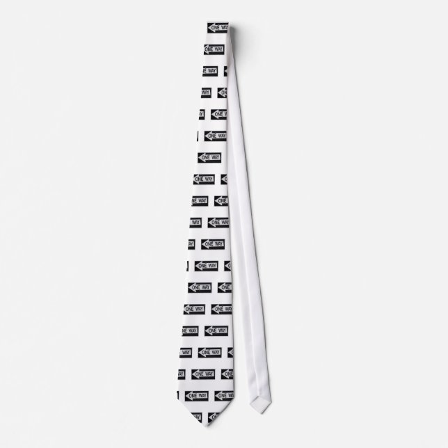 One Way Sign Neck Tie (Front)