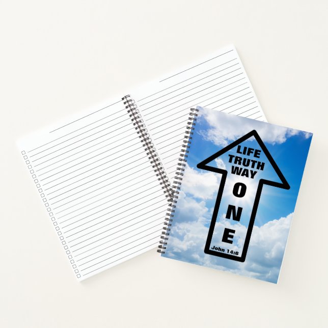 One Way, Truth, Life Notebook (Inside)