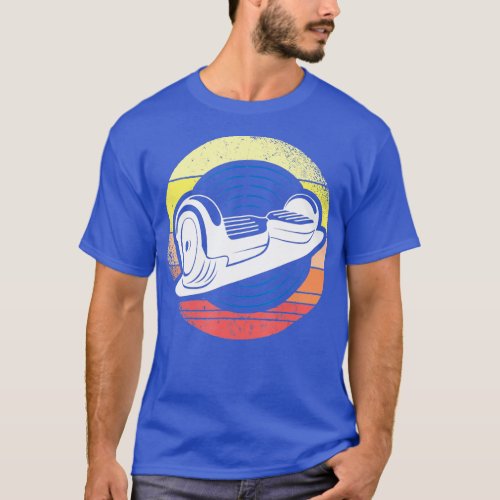 One Wheel Hoverboard Retro Electric Skateboard  T_Shirt