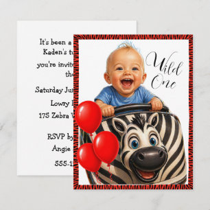 One Wild Ride Party Digital Download Invitation