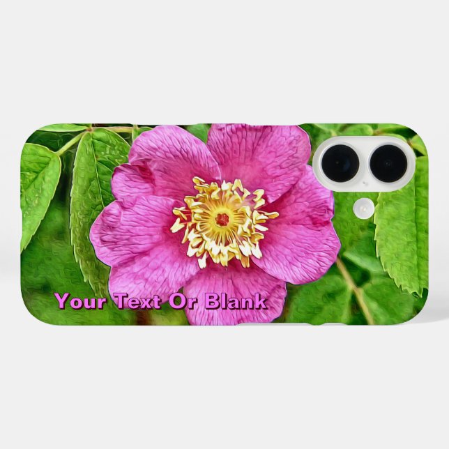One Wild Rose Case-Mate iPhone Case (Back (Horizontal))