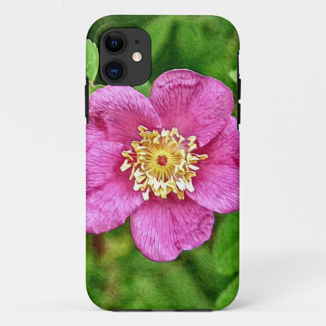 One Wild Rose Case-Mate iPhone Case (Back)