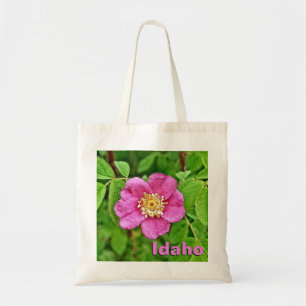 One Wild Rose - Idaho Tote Bag