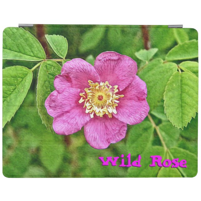One Wild Rose iPad Smart Cover (Horizontal)