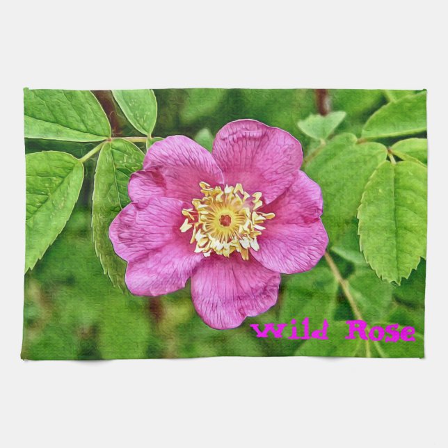 One Wild Rose Towel (Horizontal)