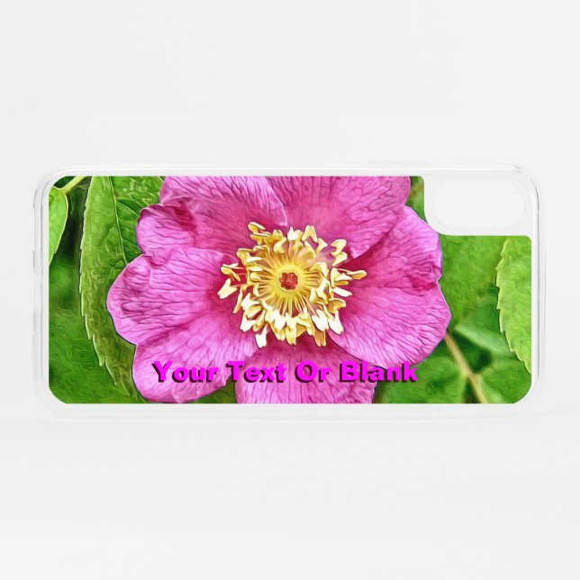 One Wild Rose Uncommon iPhone Case (Back (Horizontal))