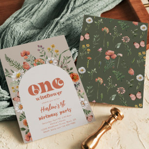 One Wildflower Birthday Invitation