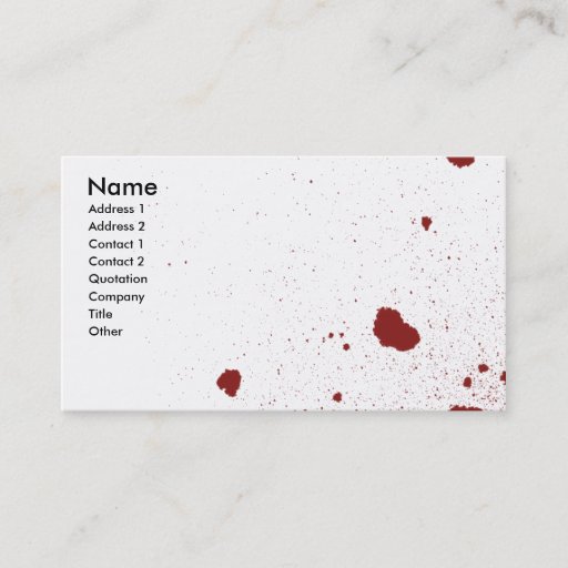 Customizable One will Die Business Card Template