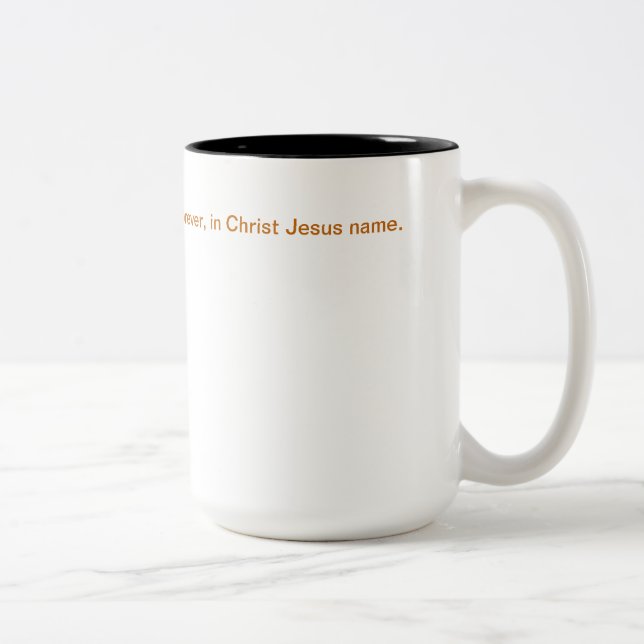 "One With" / Black 15 oz Two-Tone Mug (Right)
