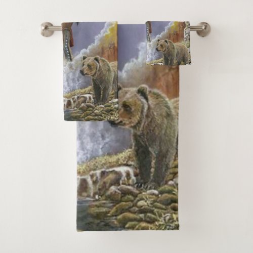 One With Nature Peace Pipe Bath Towel Set