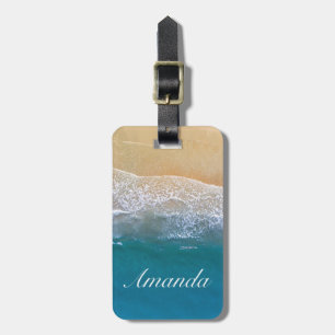 One with the Beach Luggage Tag