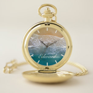 One with the Beach Pocket Watch