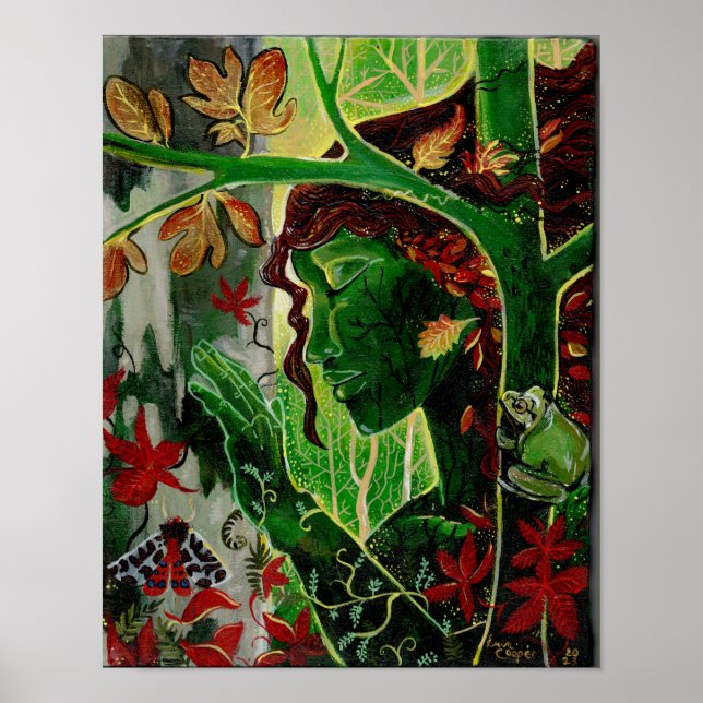 One With the Trees Dryad Poster (Front)