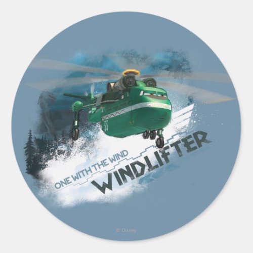 One With The Wind Graphic Classic Round Sticker