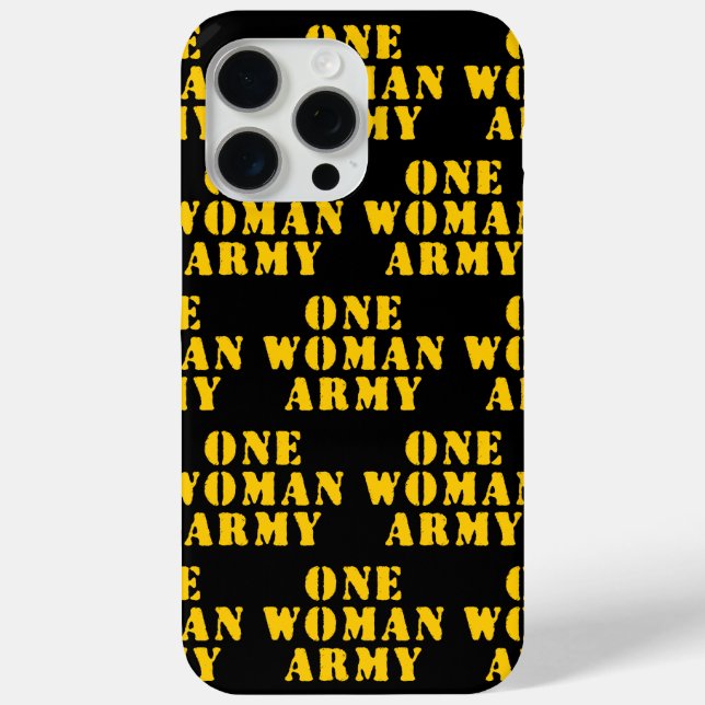 ONE WOMAN ARMY Case-Mate iPhone CASE (Back)