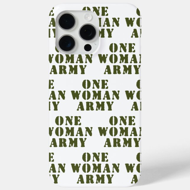 ONE WOMAN ARMY Case-Mate iPhone CASE (Back)