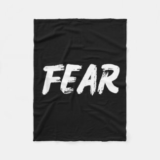 One Word Halloween Christmas Birthday Gift Fleece Blanket
