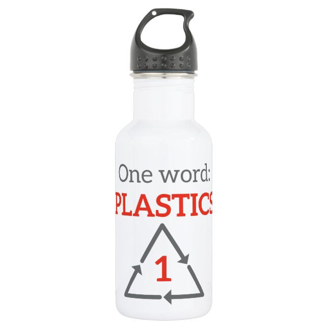 One word: Plastics Stainless Steel Water Bottle (Front)