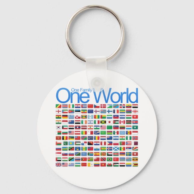 One World Keychain (Front)