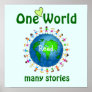 One World Many Stories Literacy Poster