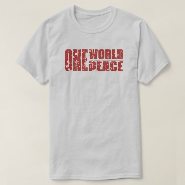 One World Peace T Shirt (Design Front)