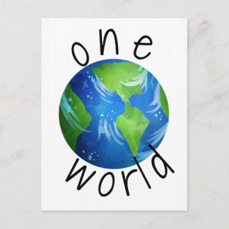 One World Protest Postcard