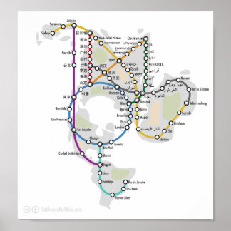 One World Subway Poster