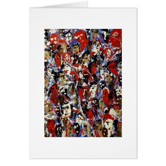 "One World Vibration"-Blank Card-Global Unity (Front)