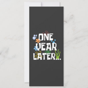 One Year Later, Funny 1st Birthday Party Invitation